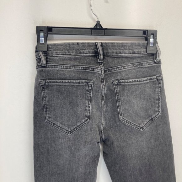 Allsaints gray black grace slashed skinny jean 25 - Picture 8 of 10